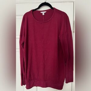Time and Tru Burgundy Sweater